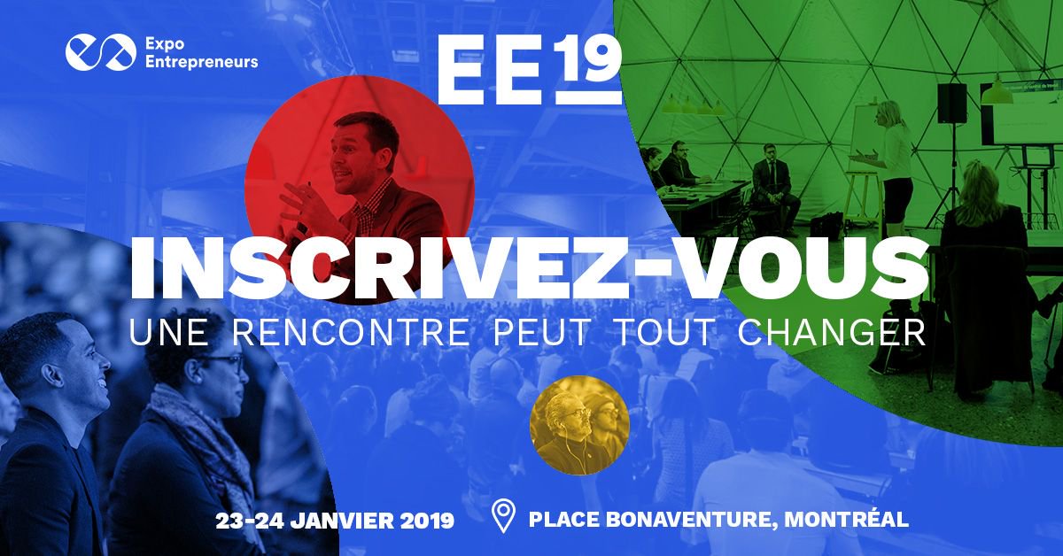 Retrouvez-nous au salon Expo Entrepreneurs pour nos deux interventions marketing, jeudi 24, en zone D :
9h30 : Ce que tout entrepreneur devrait savoir avant d’engager des dépenses pour son marketing
15h30 : Les médias sociaux sans se prendre la tête !
buff.ly/2PRgZ5H
