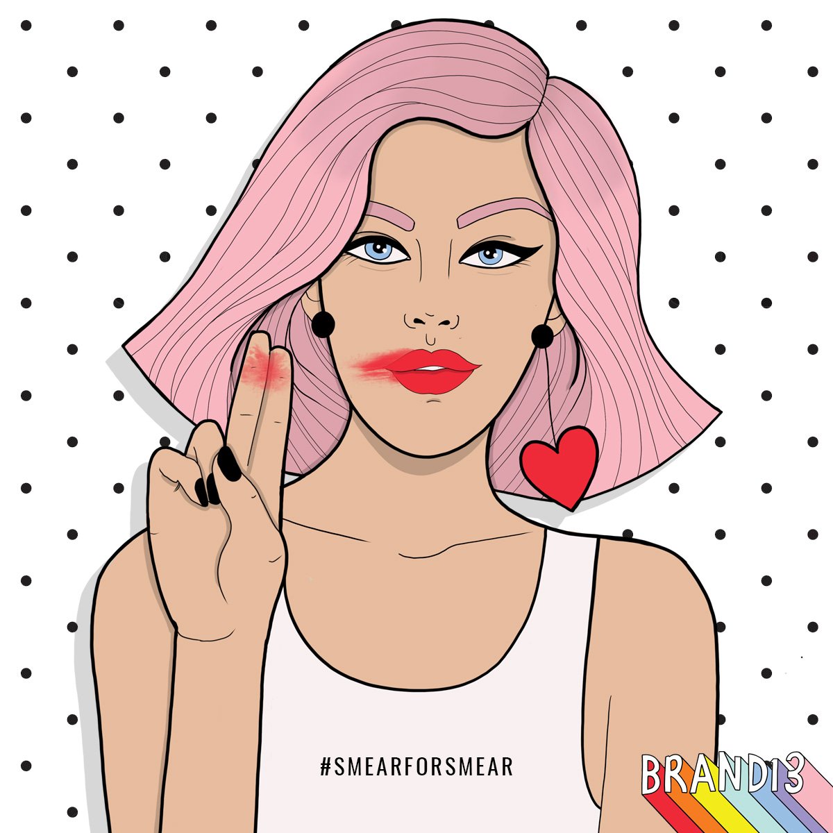 brand13ltd's tweet photo. 21-27 January is #SmearForSmear . Women going for their smear tests is at an all time low, if you haven't yet or you're overdue, go book your smear test today! ✌🏻⚡️🌈 #CervicalCancerawareness https://t.co/9gvBrJK8Nz