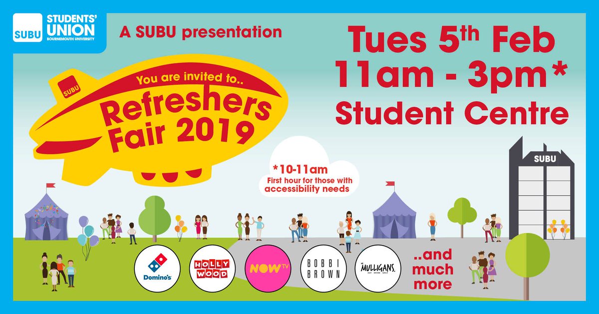 Join us for taster sessions and sign-ups at the Sports and Societies Festival and Refreshers Fair 2019! Find out more details here. bit.ly/2RJ9wvk