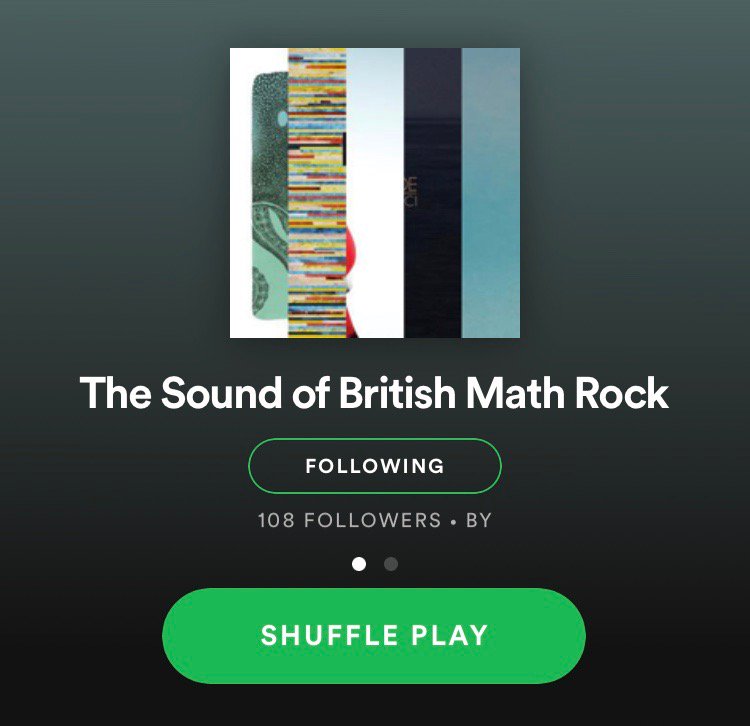 We have been featured on the <a href="/Spotify/">Spotify</a> <a href="/SpotifyUK/">Spotify UK & Ireland</a> playlist "The Sound of British Math Rock" along with some class acts. Check out the playlist here... open.spotify.com/user/thesounds…