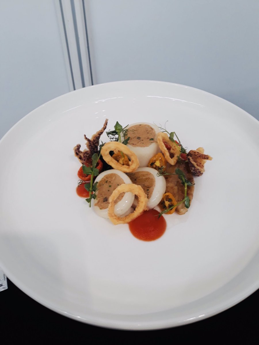 compassgroupuk's tweet photo. The Judges @ProfKitchenShow have given their scores for the static mains in the Restaurant plates fish course! Congratulations to #PhilHenson, who was awarded bronze for his beautiful dishes #Compasschefs #teamCompass #Compasslife @Vadischef @robkennedy0 @Jamie_gibbs01_ https://t.co/wCKN9yPxz2