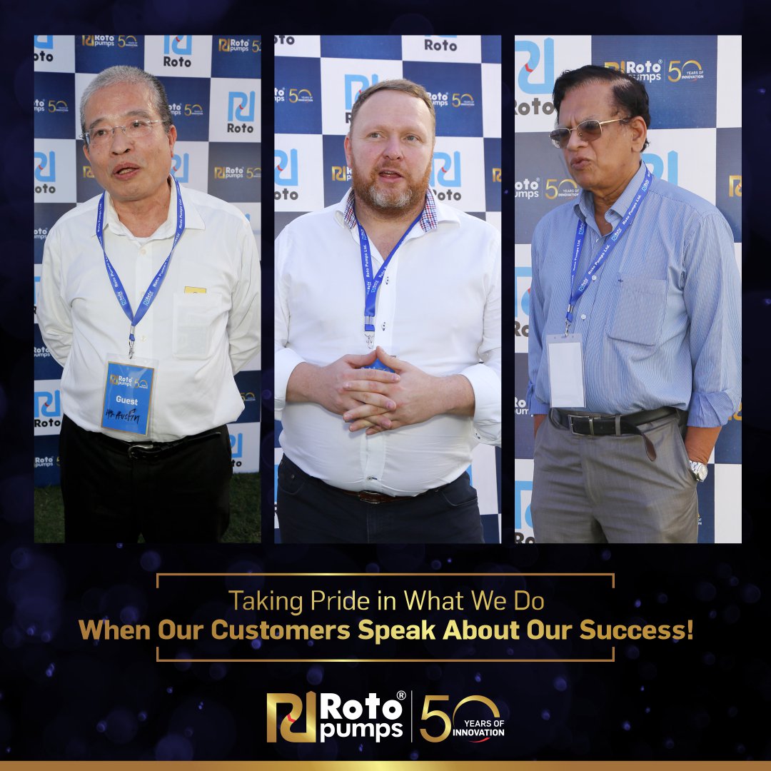 Rotopump's tweet photo. We were delighted to hear the experiences shared by our customers. They played a major role in leading us to the path of success
#Roto@50 #50andCounting #WeAreRoto #MovingFluidsWithRoto #MoveWithRoto #Rotopumps #Roto #Roto50years #PCP #pcp #ProgressiveCavityPumps https://t.co/GHV6Qtq1LA