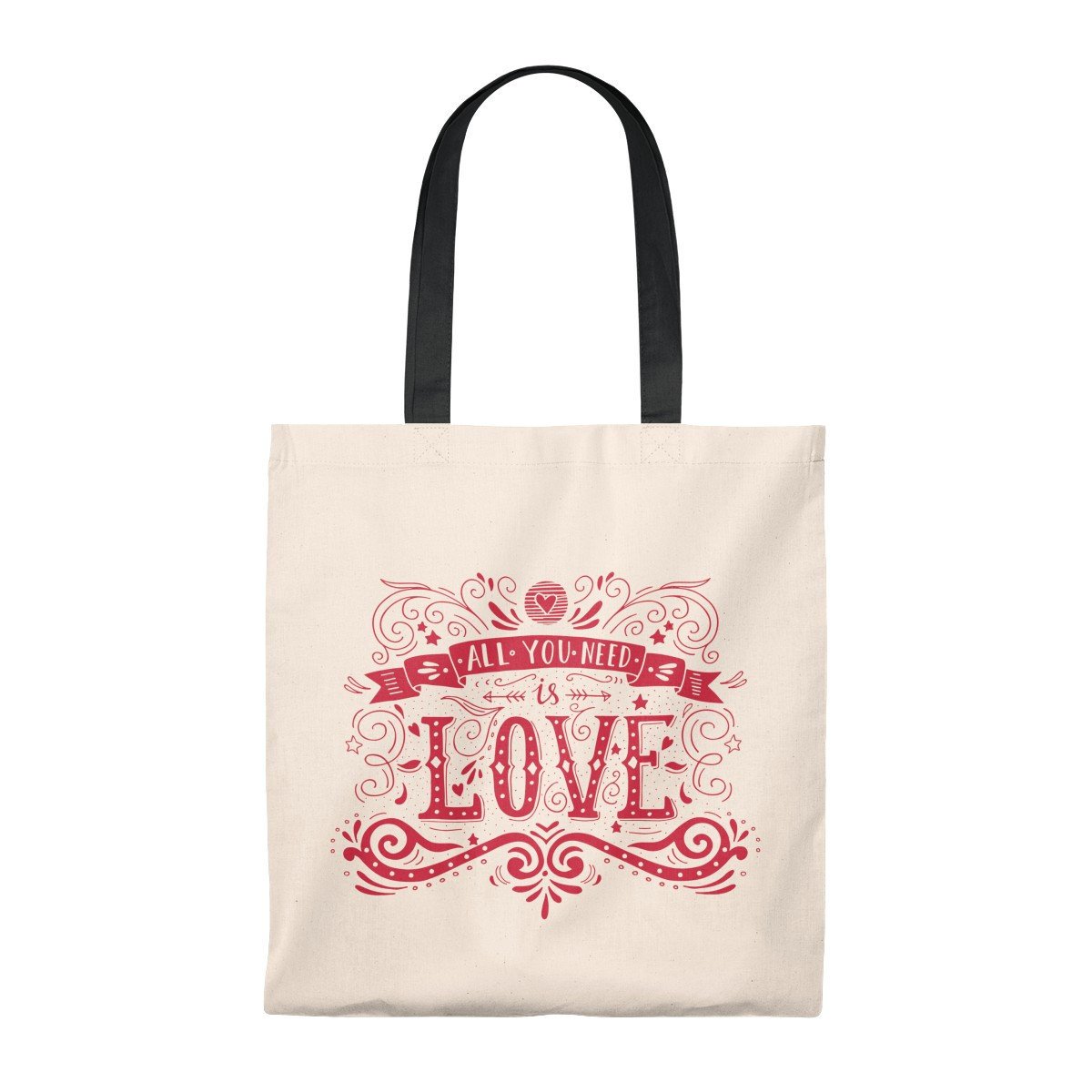 Excited to share the latest addition to my # shop: Beatles All You need Love Vintage Tote Bag etsy.me/2WfHear #bagsandpurses #white #engagement #valentinesday #pink #beachbag #retrototebag #totebags #pinktotebag