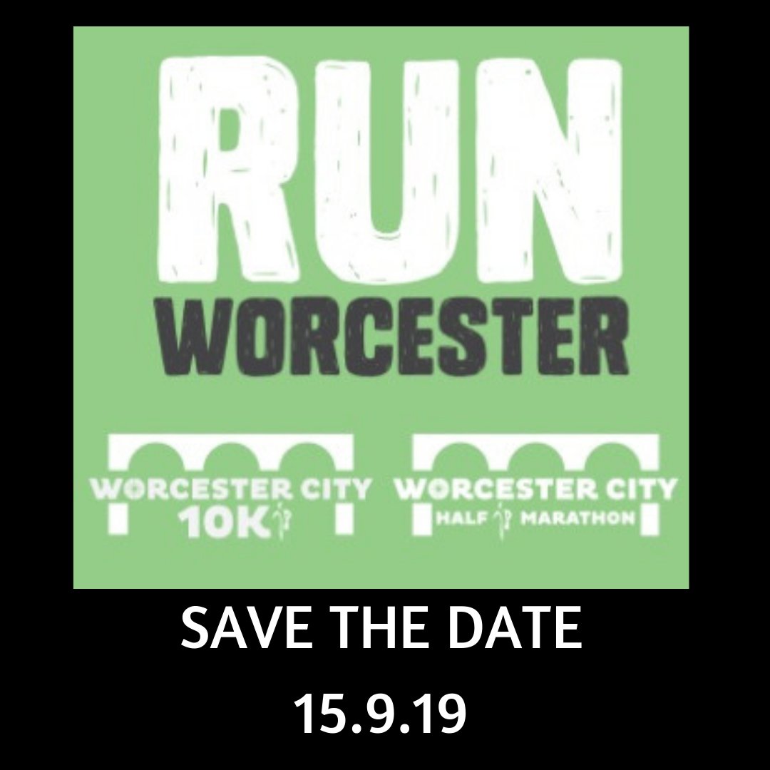 worcesterrun's tweet photo. Save The Date!
The Worcester City Run returns on 15.9.19
Entries will open soon.
#RunWorcester https://t.co/upN8L6WY2r