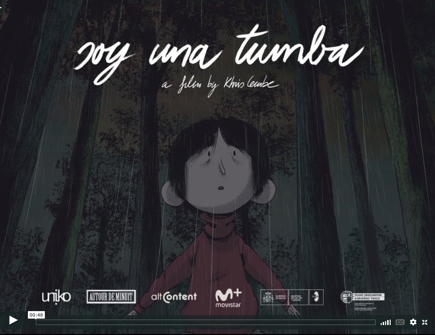 VÍDEO | 'Soy una tumba', segunda curtametraxe do cangués Khris Cembe, pode levar premio á mellor curta de animación nos Goya. Contámolo en <a href="/vintenapraza/">VINTE</a> 
i.gal/kuHDR