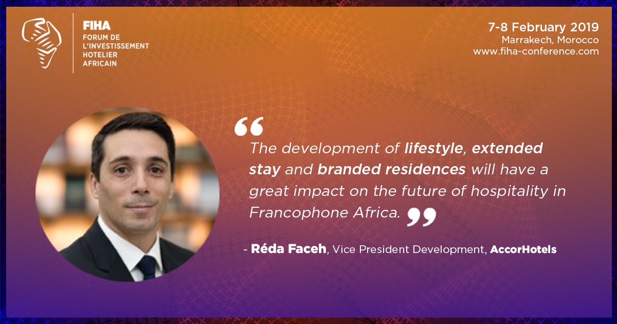 Reda Faceh, Vice President Development Northern &amp; Western Africa, @Accorhotels giving a preview of what he will be discussing at #FIHA 2019. Find out more: fiha-conference.com/content-librar…