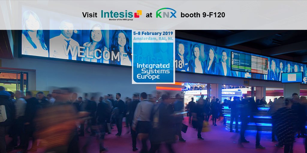 intesis's tweet image. Next February 5th to 8th we will be at @ISE_Show at RAI #Amsterdam. At the @KNXassociation stand you will find our solutions for systems integration. We will feature AC Brand Specific gateways and Universal IR ones for your #ACintegration projects bit.ly/2sJG2hT #ISE2019