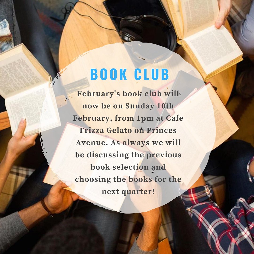 WIHull's tweet photo. PLEASE NOTE CHANGE OF DATE AND VENUE

February's book club will now be on Sunday 10th February, from 1pm at Cafe Frizza Gelato on Princes Avenue. As always we will be discussing the previous book selection and choosing the books for the next quarter! #wi #wihull #womensinstitute https://t.co/GaVirak1Ny