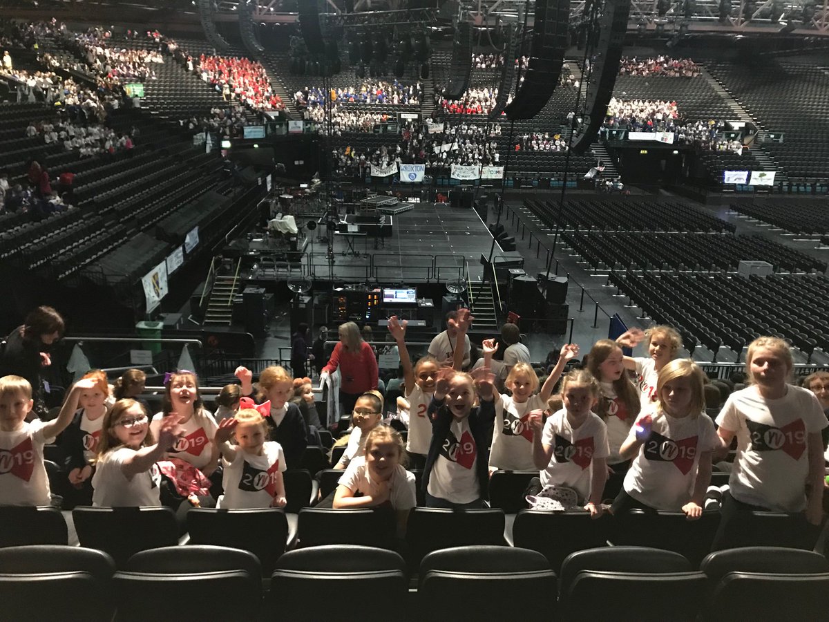 And we are in!! ... The children are sooooo excited !!! Remember to look out for us and our Gloucester flag !! <a href="/YVconcerts/">Young Voices</a> @AETAcademies #RemarkableLives