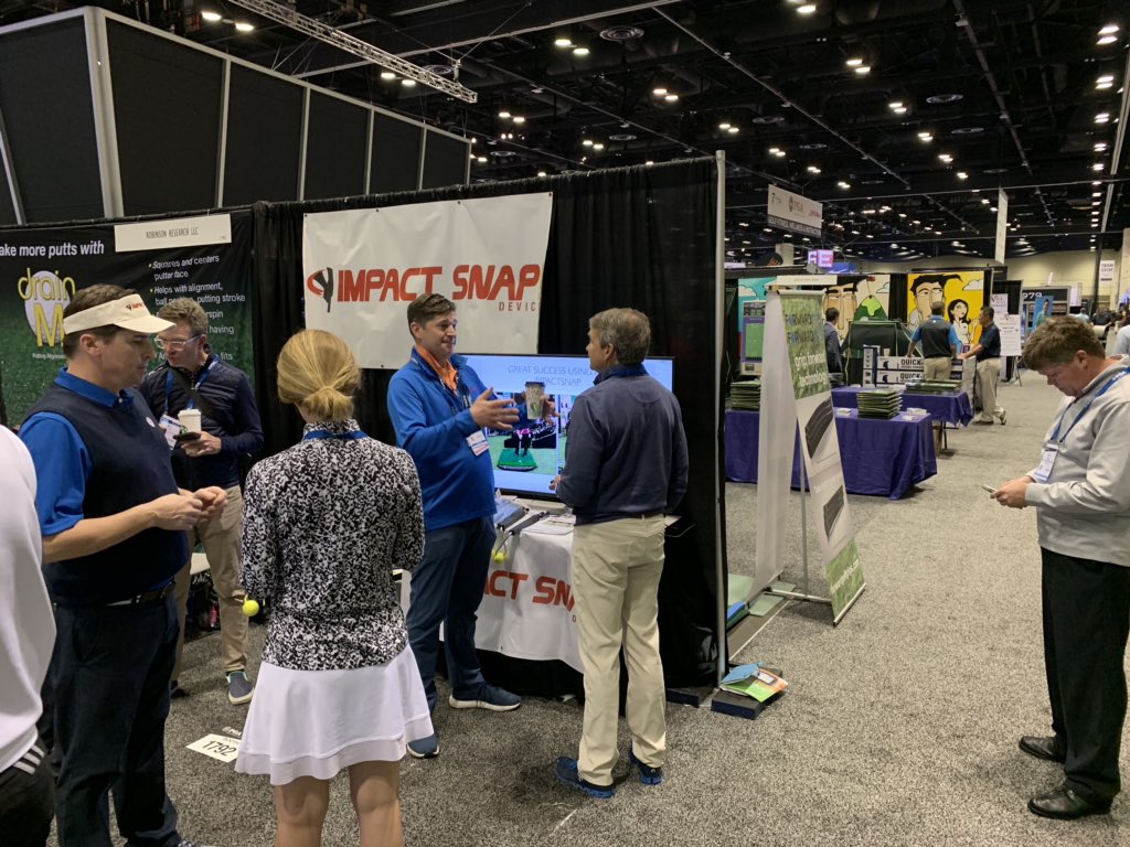 Impactsnap's tweet photo. We’re rocking the booth already and the show hasn’t opened yet! Visit us at #1792 for special PGA member pricing. #pgashow #impactsnap https://t.co/ACVJ5zO0xI