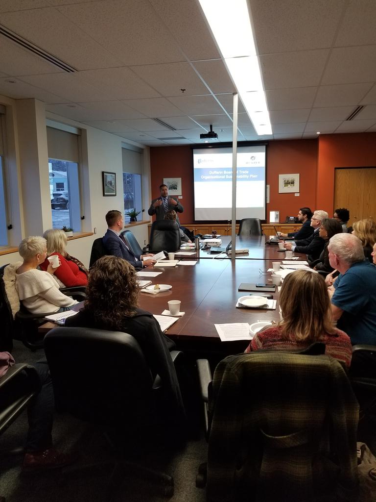 DufferinBiz's tweet photo. DBOT Board of Directors currently working on our Organizational Sustainability Plan, working to stay relevant and changing with the times.  @SheldonLeiba https://t.co/EGNqOVWXAp