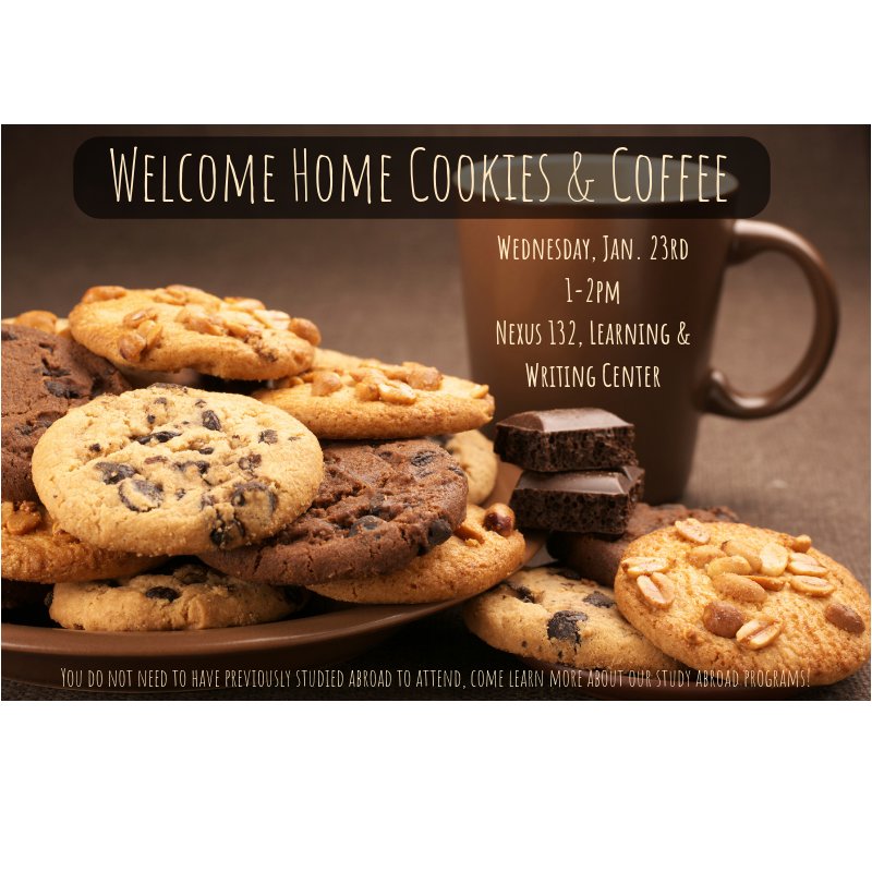 Adelphi_Global's tweet image. Welcome home to all of our panthers who studied abroad in the fall and over January intersession! We hope you'll join us for our welcome home hour today from 1-2pm to enjoy some cookies & coffee and share your experiences. Everyone is welcome, even if you haven't studied abroad!