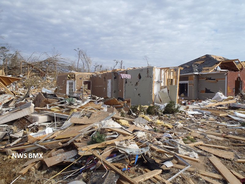 spann's tweet photo. On this date in 2012… An EF-3 tornado tore through Tarrant, Center Point, Clay, and Argo during the pre-dawn hours. A 16-year-old girl was killed in Clay. The tornado damage path was approximately 15.5 miles long and was 880 yards wide at its widest point. https://t.co/L5ZHlBwVyV