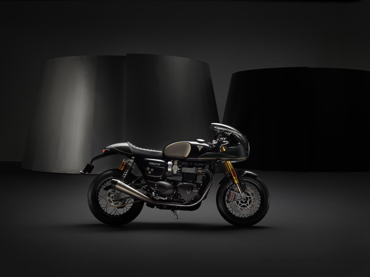 UKTriumph's tweet photo. Introducing Triumph Factory Custom; an exclusive limited edition line-up of ultra-premium custom motorcycles. 

Find out more: https://t.co/8p2uflLEnA

#ThruxtonTFC #TriumphFactoryCustom #ForTheRide #RocketTFC https://t.co/65jBZRofhK
