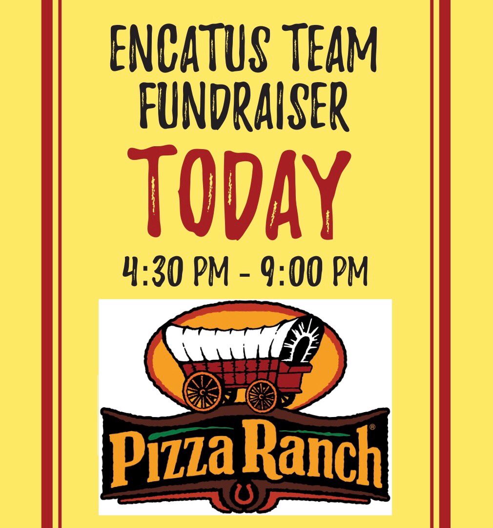 TODAY IS THE DAY ‼️ 

Come enjoy some great food and friendly service at our Tip Night at the Pizza Ranch on Floyd 🤩