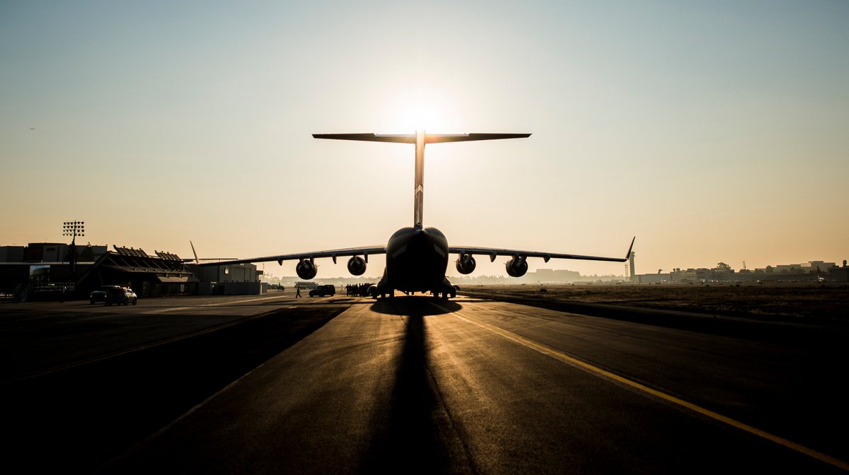 TeamCharleston's tweet photo. JB Charleston, This Year in Review. A C-17 Globemaster III sits on the flightline at Joint Base Charleston, S.C. 3/21 (U.S. Air Force file photo, Photo by U.S. Air Force) https://t.co/W0IAspjyIW