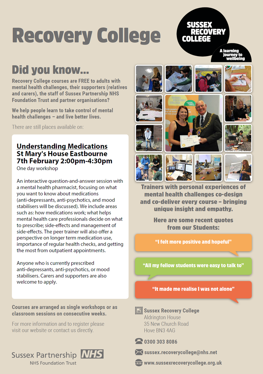 Sussex Recovery College tweet media