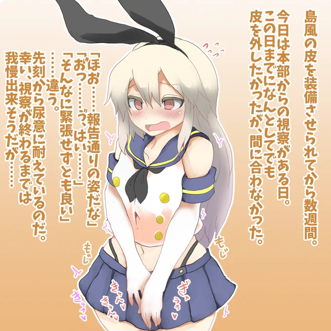 艦これTSF 皮モノ
島風の皮を無理矢理着せられたブラック鎮守府の提督その4 