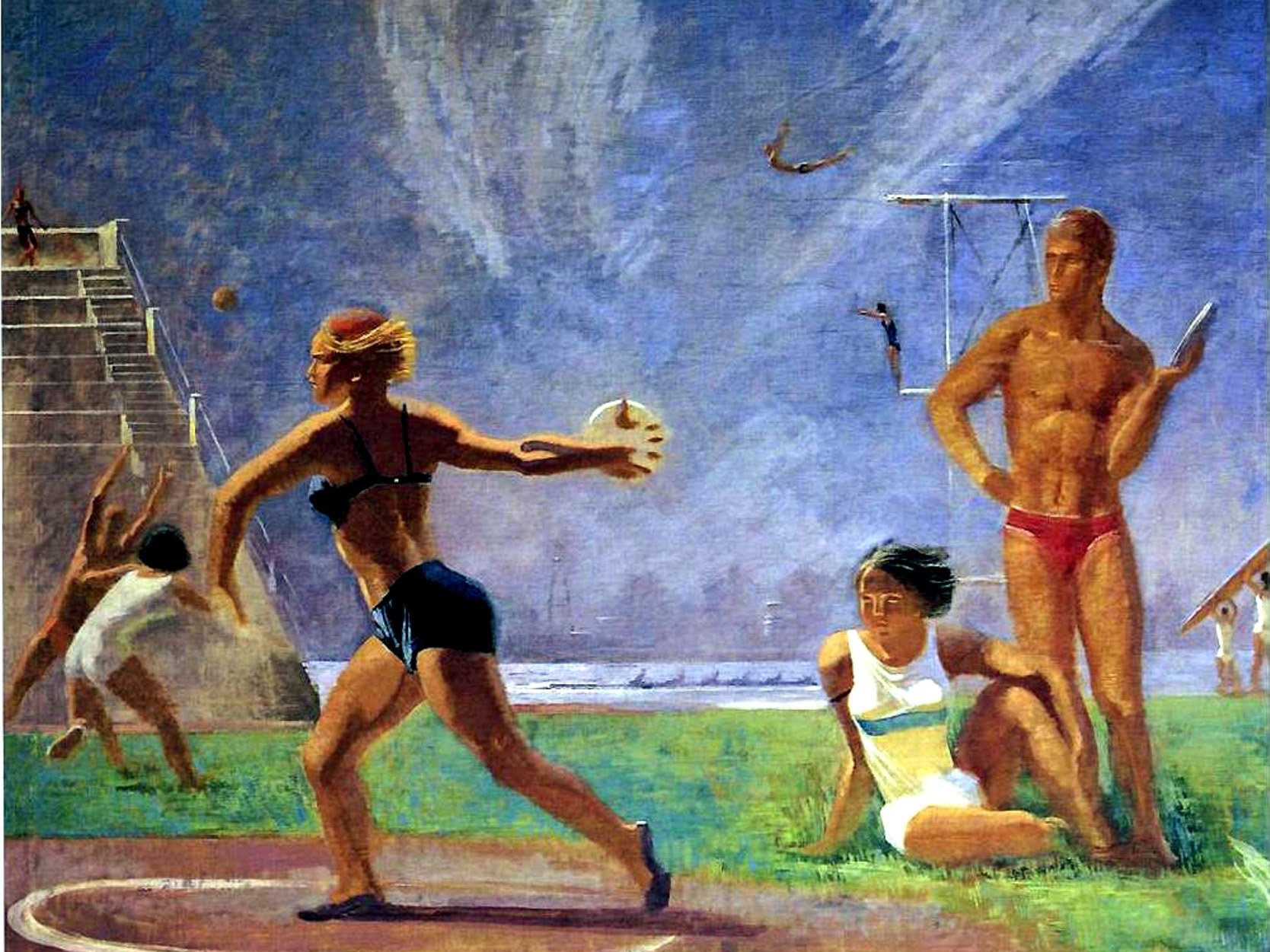 Картина дейнеки футбол