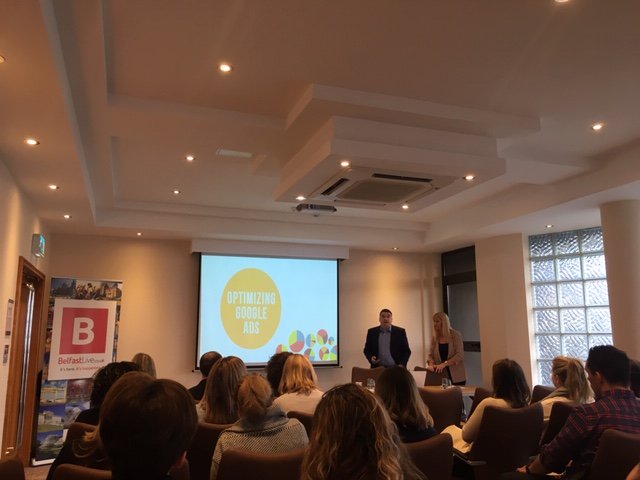 MCSGroupBelfast's tweet photo. Our marketing team enjoyed 2019's first #digitalkni forum @stormonthotel. Some great insights on advanced ppc and its role in #optimization presented by @CoreOptimise. We look forward to the next round on 20th February, sign-up for your place: https://t.co/rs4fxe5STg https://t.co/IJezq8vneD
