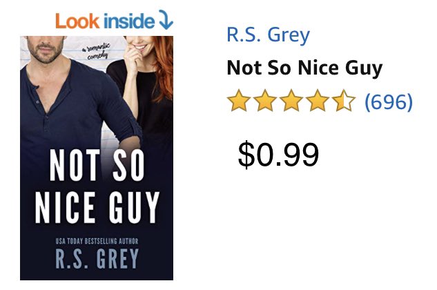 YourBooksDeals's tweet photo. ๐ > NOT SO NICE GUY by @AuthorRSGrey today only $0.99!
๐ #KindleBookDeals ๐
๐ > https://t.co/nfnBc28Oy5
#novel #romance #romanticcom #RomanticComedy #comedy #funny #sexy #reading #book #kindle #kindlebook #amazon #HappyWednesday https://t.co/A8STLIBqwc
