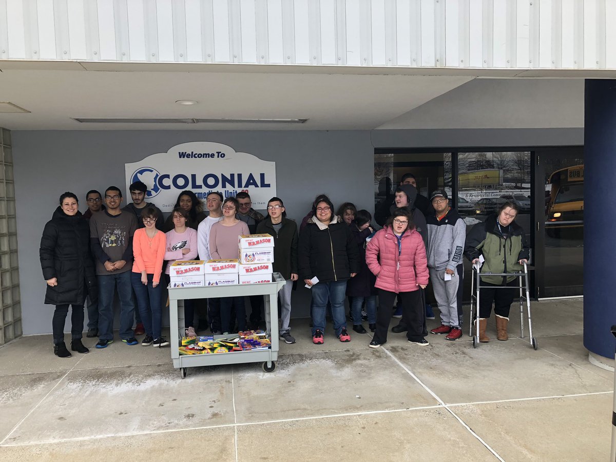 CIU20ExecDir's tweet photo. @ColonialIU20 thanks Alex MacLean, all athletes, and families of 7 Deadly Spins Fastpitch for all of the school supplies donated to our students today. https://t.co/L7TuwHlmdQ