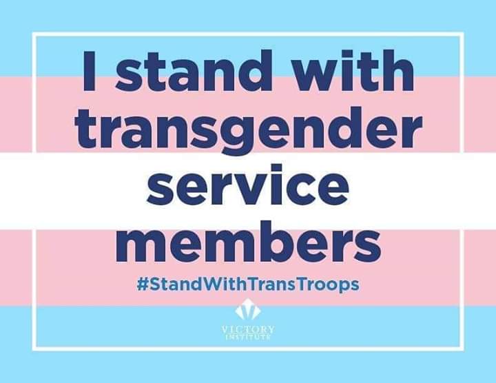 djladyskye's tweet photo. #trans
#transgender
#StrongerTogether
#TransMilitaryBan
#standwithtranstroops https://t.co/efjiCQxwpp