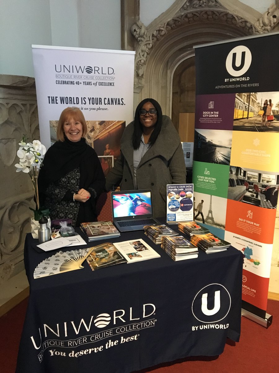Lucy and Yvonne attending Fred Olsen travel event at High cliffe castle today.  Just waiting for the venue to warm up when their lovely customers arrive. Stunning castle.  If you would like our support with events please let us know