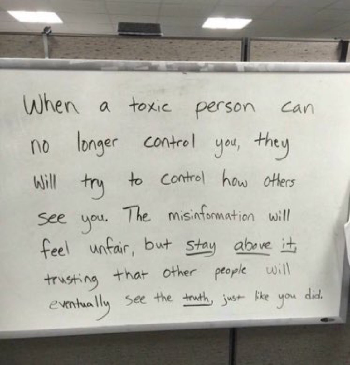 ValaAfshar's tweet photo. When a toxic person can no longer control you, they will try to control how others see you.

The misinformation will feel unfair, but stay above it, trusting that other people will eventually see the truth, just like you did.

Be brave, be honest, stand tall and stay above it. https://t.co/UtnfBfZVKo