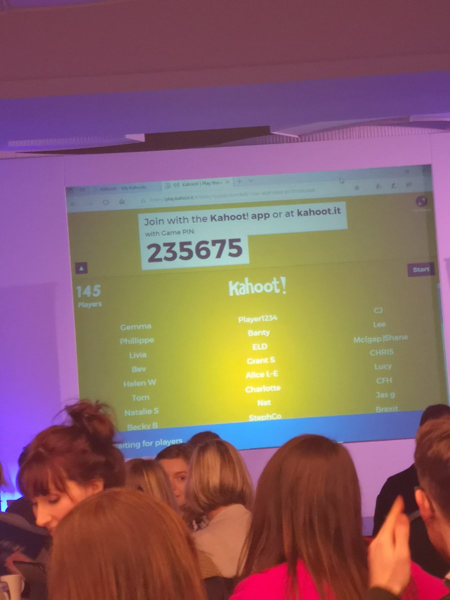 HelenSWalker's tweet photo. The biggest game of kahoot I've ever seen! Great start to the @HELOA_UK national conference https://t.co/VHUyQdtLsh
