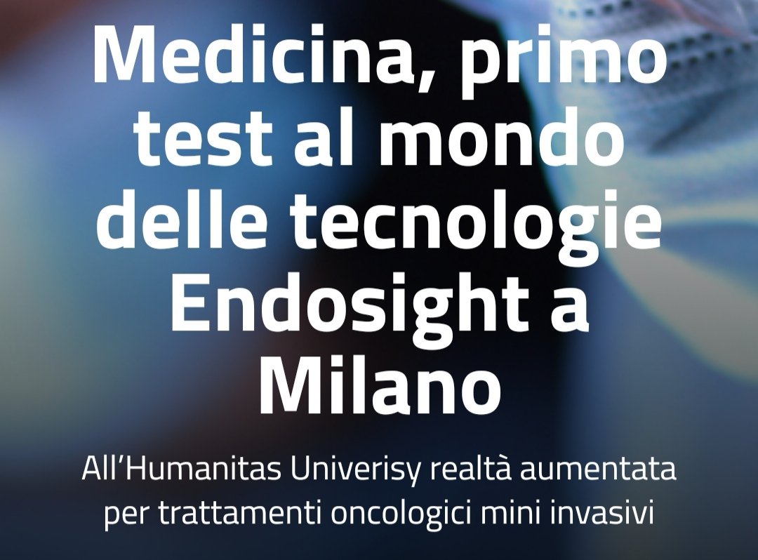gabferrieri's tweet photo. #MedicinaDiPrecisione: #tecnologie hardware e software per trattamenti oncologici mini-invasivi. Per la prima volta al mondo presso @HUNIMED Milano vengono utilizzate in via sperimentale le tecnologie della #startup #Endosight #innovazione #biotech #Salute https://t.co/ci13ft24Tf https://t.co/DcvgFVFvga