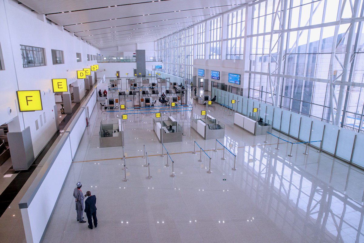 Insidearewa's tweet photo. 12. Completed rehabilitation of the Abuja International Airport Runway, and construction of new Abuja International Airport Terminal.
13. Completed the abandoned Bill Clinton Drive Interchange Bridge along the Umaru Musa Yar’Adua Road (Airport Road), in the FCT. #PMBProject https://t.co/0NJsj6kdcz