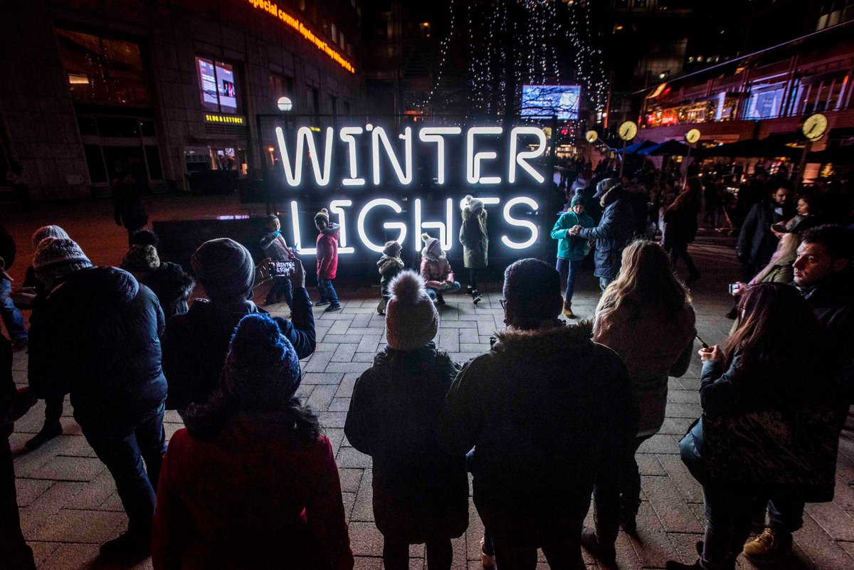 ApplelecLight's tweet photo. We're thrilled to be a part of the fantastic #winterlights2019! Using our #NeonLuxLED range, we crafted the vivid #neonstyle #LED #lettering for the entrance way to the #lighting #event. #lightinstallation @yourcanarywharf https://t.co/doxVPF86Ae https://t.co/Y08mZ62a9T