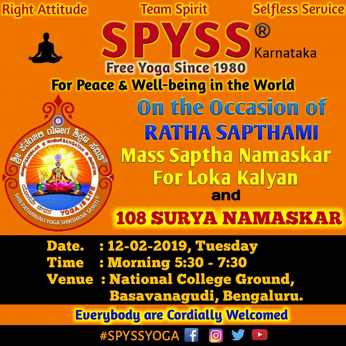 SPYSSYOGA's tweet photo. Hari Om.
#SPYSS_FREE_YOGA_SINCE_1980 https://t.co/gt3i380Noy