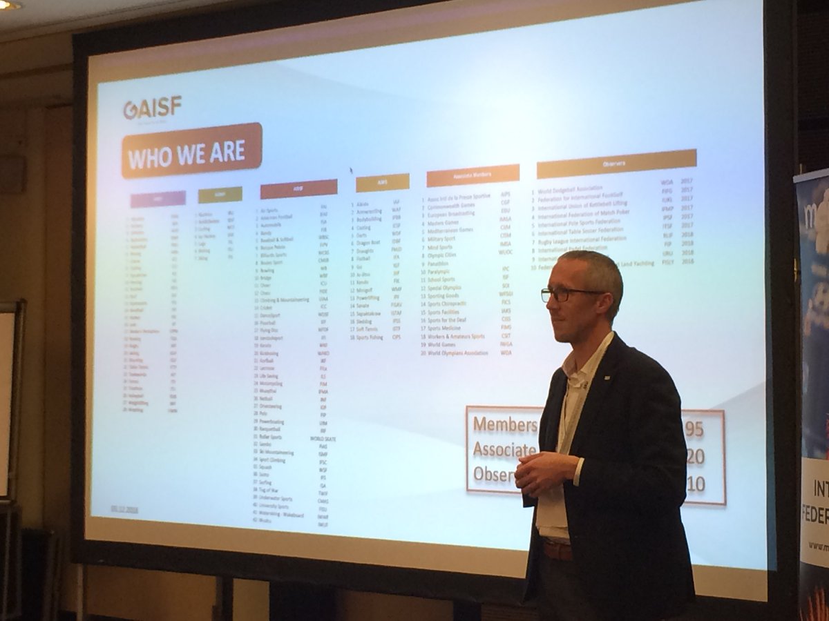 Major_Events's tweet image. @gaisf_sport sharing how they help smaller Federations grow using experience, knowledge &amp;amp; resources gained from larger Federations