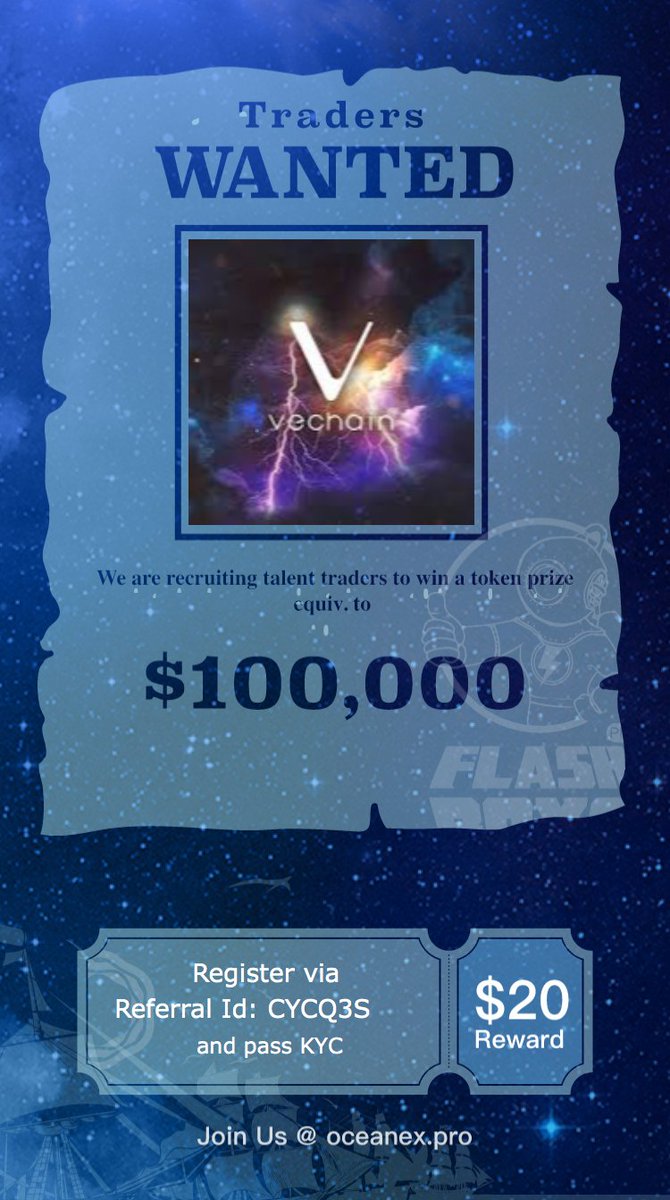 CoinfanNet's tweet image. Join us on the @OceanexOfficial Flash Boys Trading Comp by registering on oceanex.pro with the referral code CYCQ3S and get a chance to win rewards in VET! 
Go for it #oceanex #vechain #crypto #bitcoin #TradeonOceanExtoWinVET