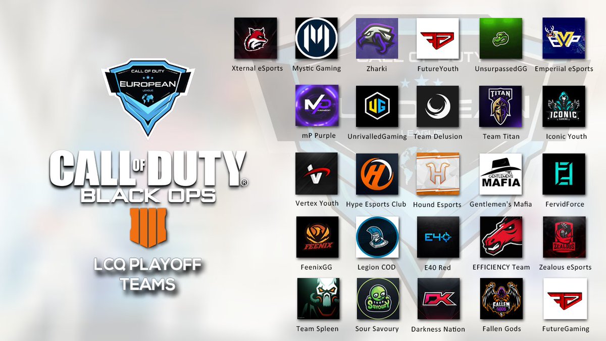 EEGOnline's tweet image. These 26 teams have their last chance to qualify in the LCQ Playoffs on 1-3 February live on Twitch. 6 teams will qualify for #CEL playoffs.

Bracket: europeanesportsgaming.com/league/info/63
Twitch: twitch.tv/europeanesport…
Roster Lock: 30th January

Ask us questions here:
discord.gg/tnK6gWF