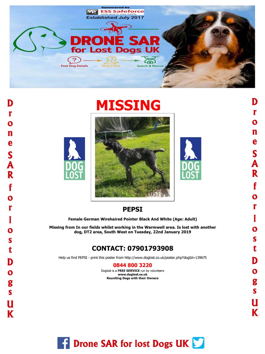 Drone Sar For Lost Dogs Uk On Twitter Lostdog Alert Pepsi