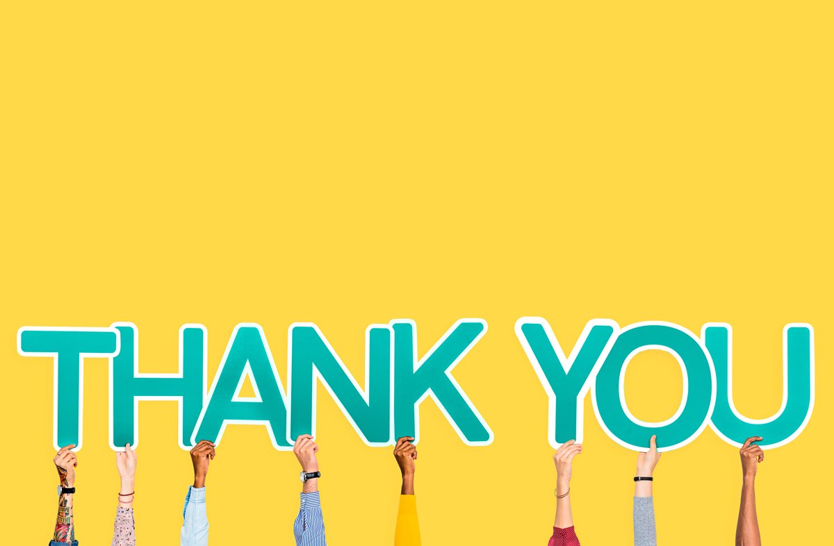 We know you have lots of options. We sincerely say thank you for choosing us!