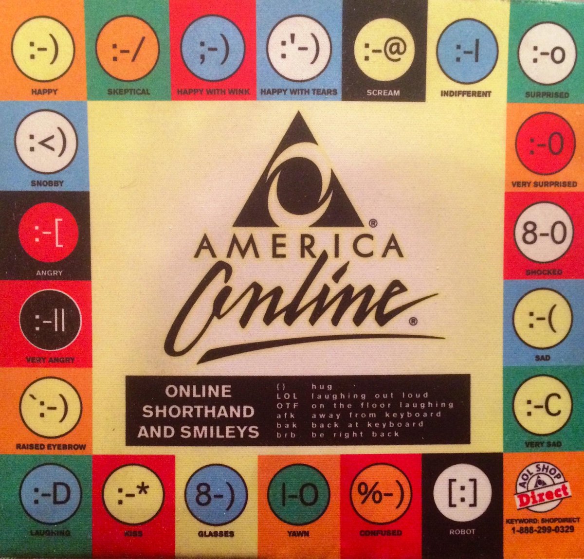Tannje's tweet photo. @lilianstolk Uitleg van mid 90s emoticons uit Amerika. America online (Aol was in de mid 90s en van de eerste grote pionieren in het internet tijdperk) https://t.co/NqS1HgugAO