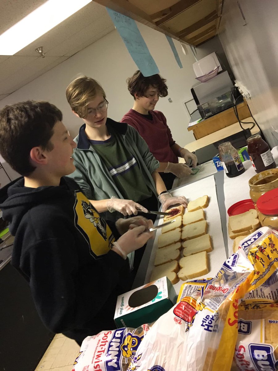 Last night Clowncare made sack lunches and gathered supplies (socks, hand-warmers, gloves, etc) for the areas homeless. The lunches and supplies will be distributed by Forgotten Louisville this evening during their community outreach.