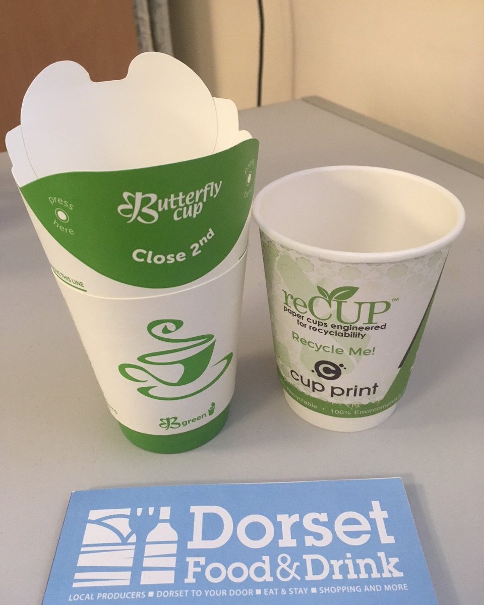 DorsetFoodDrink's tweet image. Great to talk to @FirstStopDorset yesterday! Love the new @SmartPlanetTech reCup #100%recyclable and @MyButterflyCup 💚 Eliminating the need for plastic lids! Our friends at @LitterFreeDrst @LitterFreeCoast will be pleased to see these products.