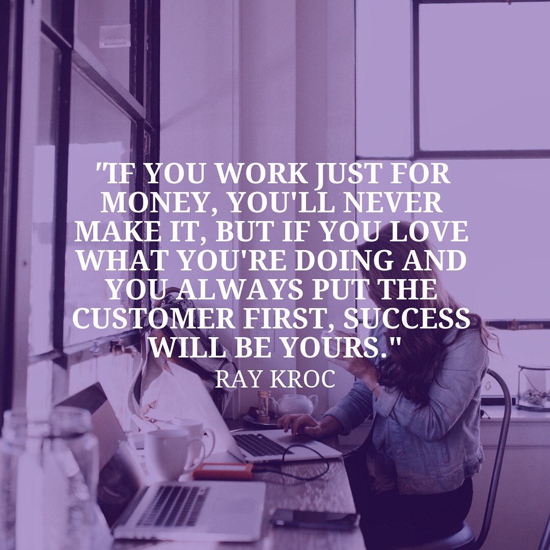 A great quote by Ray Kroc for this #WednesdayWisdom post. 🙌
