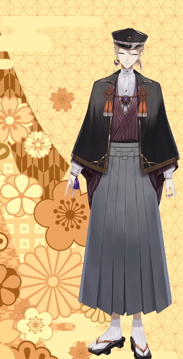 にじさんじ ピスサイ 伏見ガク 書生服 衣装 ウィッグ にじさんじ 伏見