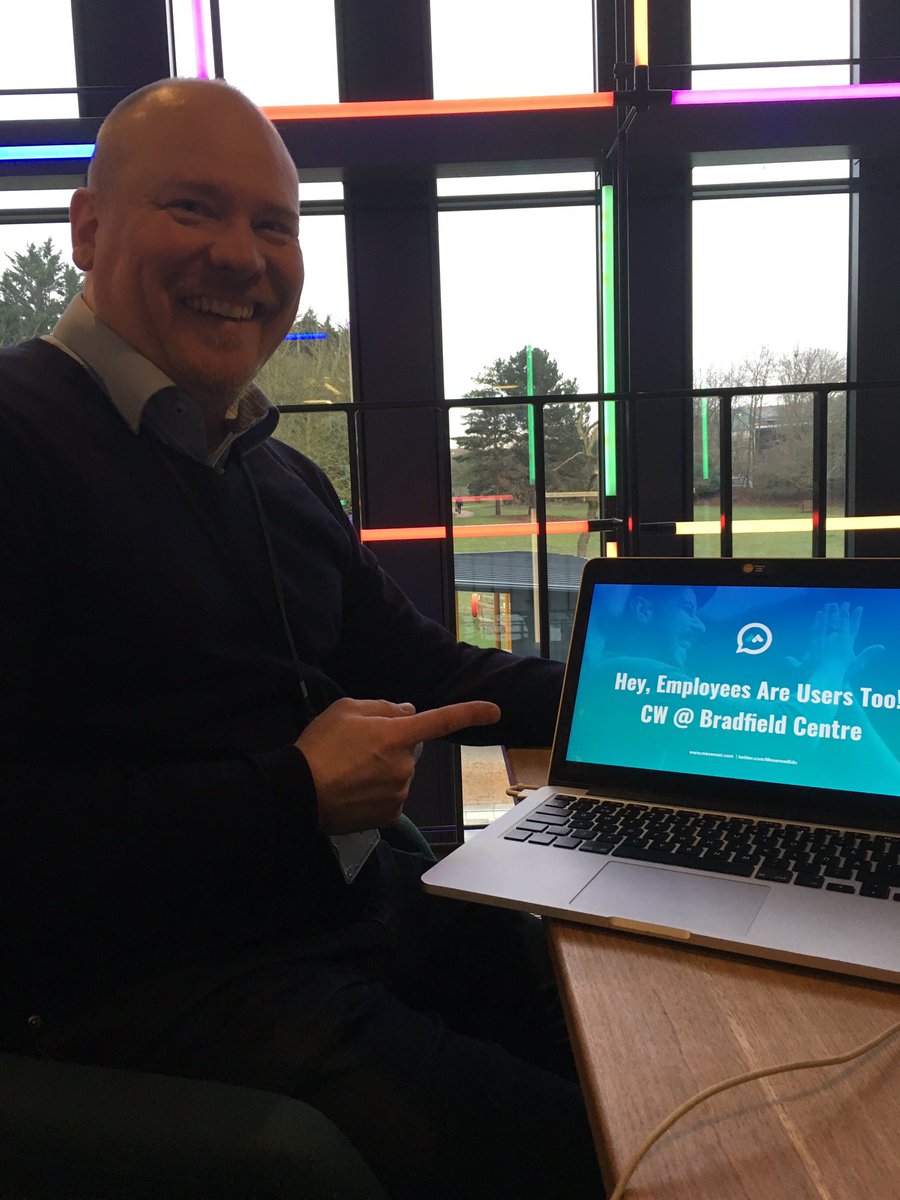 MesenseiLtd's tweet photo. CW Event @cambwireless is about start @BradfieldCentre and our CEO @tuukkay is looking forward to giving his presentation on what makes great UX for employees.
.
.
#CWUX #UX #mesensei https://t.co/NbquG4rdGP