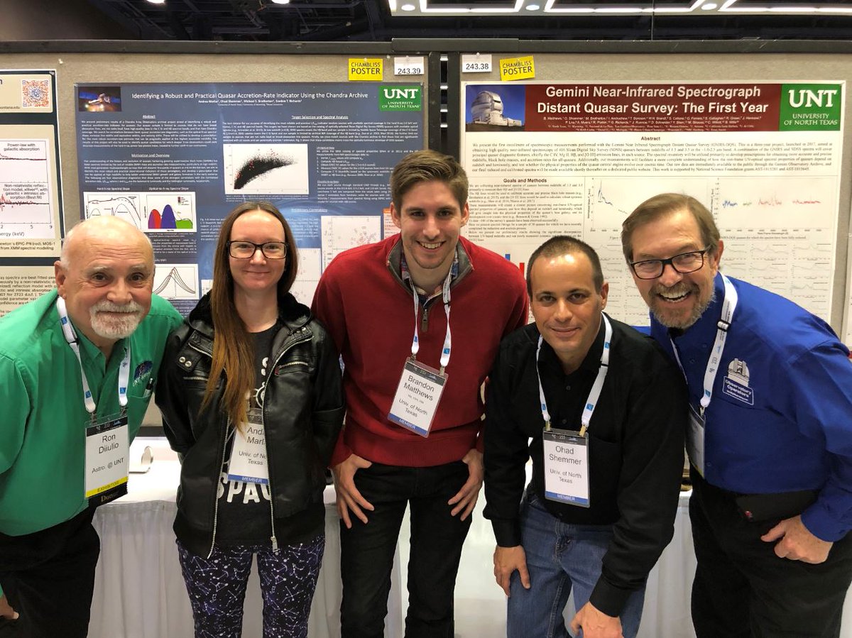 UNT had great representation at the American Astronomical Society meeting last week in Seattle, thanks to researchers, professors, and grad students of <a href="/UNT_Physics/">UNT Physics Dept.</a> and <a href="/UNT_Astronomy/">UNT Astronomy</a>! Catch up on the adventure here: cos.unt.edu/news/unt-astro… <a href="/AAS_Office/">American Astronomical Society (AAS)</a> <a href="/AAS_Press/">AAS Press Office</a> #UNTproud