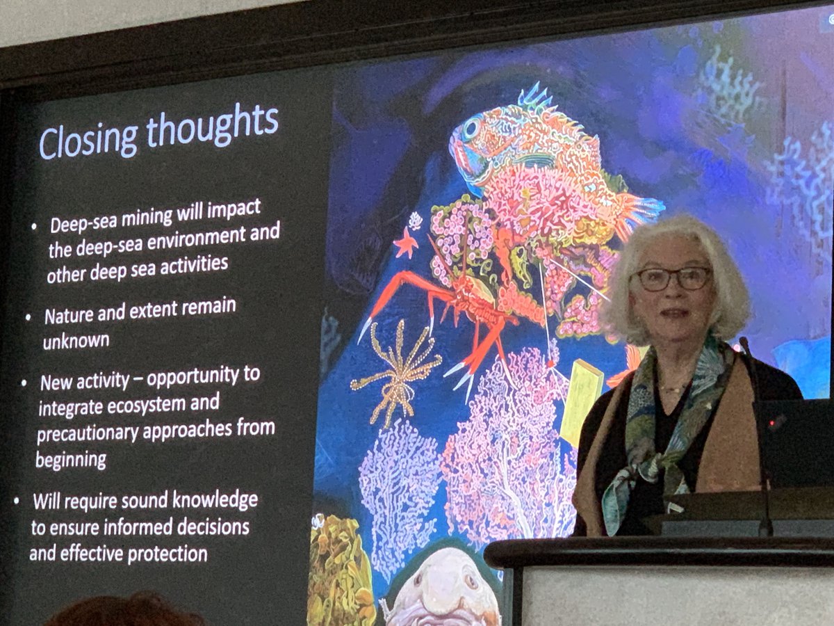 MBARI_News's tweet image. Today @4kgjerde gave a great #MBARISeminar on #deepseabedmining.

If you are a #deepsea scientist, the ISA Council sessions need your input: ow.ly/ttyK30nqvOy  

Recent @IUCN Deep seabed mining report: ow.ly/q4Mf30nqvOx #deepseamining