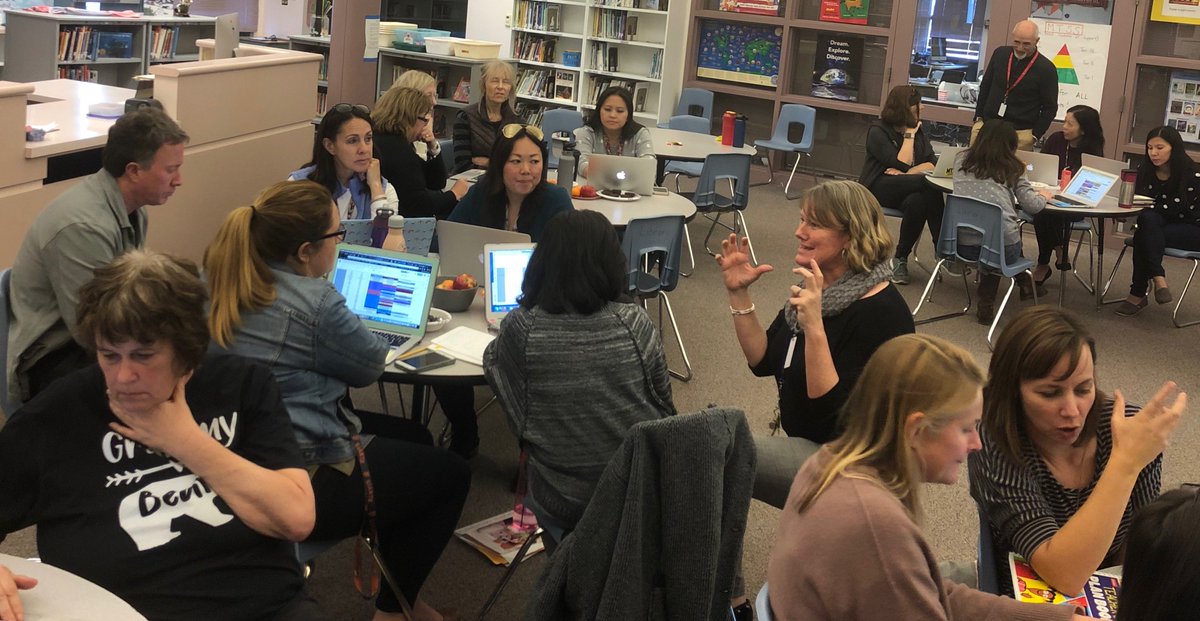 cusdk8learning's tweet image. Lincoln's Ann Kropp and her Collaborative Support Team teachers conduct a gap analysis to identify strengths and problems of practice, in order to develop their tiered system of interventions and supports. Go Leopards! @Lincoln_CUSD #MTSSCUSD #CUSDK8