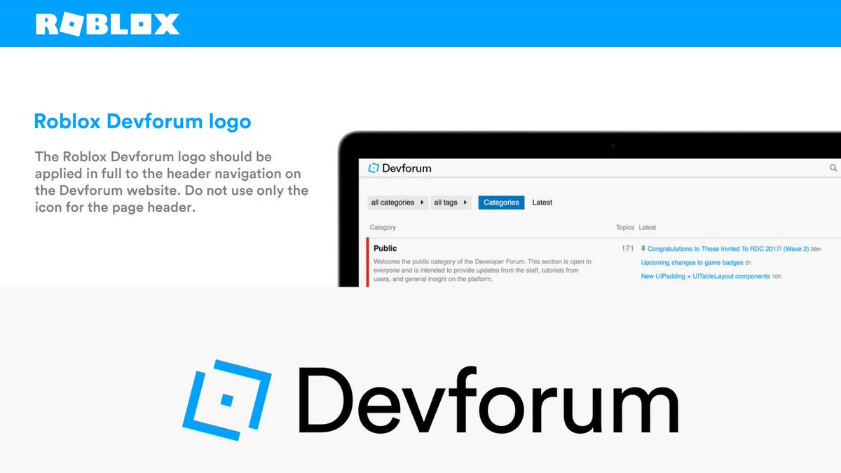 Ivy On Twitter So Roblox S Side Account Robloxedu Tweeted For The Second Time About Their Marketing Package Materials To Add To Your Site Regarding Roblox I Noticed That There Was A Guidelines - roblox devforum logo