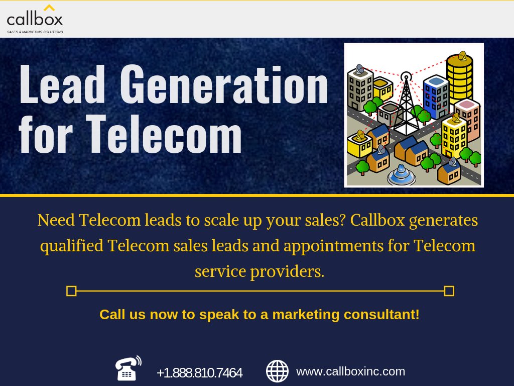 juliedawn_'s tweet image. Need Telecom leads to scale up your sales? Callbox generates qualified #Telecomsalesleads and appointments for #TelecomServiceProviders. Learn more about our process for Telecom lead generation service. Dial +1 888.810.7464 | ow.ly/ykWl30nq6Sg 

#telecomleads #b2bleads